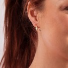 Rio Radiance øredobber i sølv med hvite zirkoner, Forgylt thumbnail