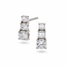 Øredobber i sølv med zirkonia  thumbnail