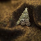 Pan Jewelry Julenål Juletre,Gull thumbnail