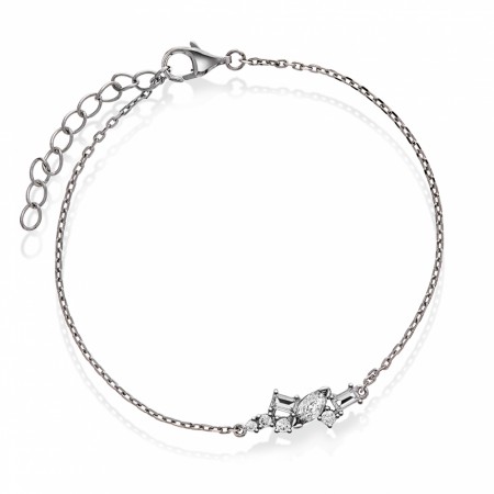 Seoul Shine armbånd i sølv med zirkonia Rhodinert