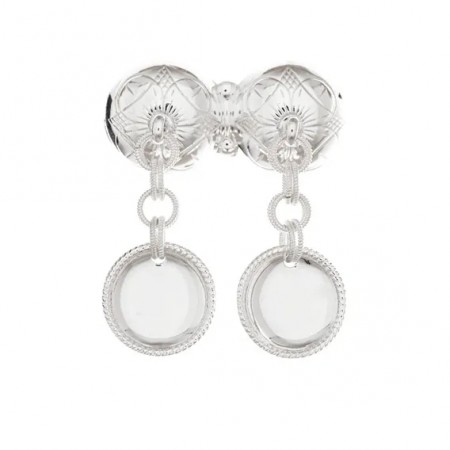 Halsknapp med lauv, oksidert