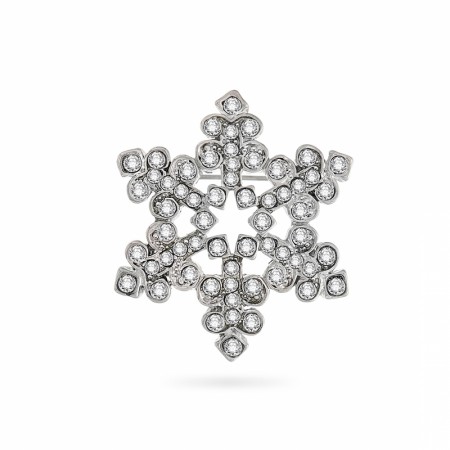 Pan Jewelry Julenål snøstjerne